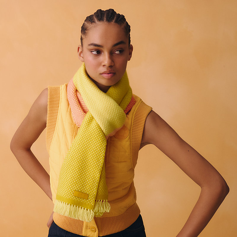 エルメス HERMES カシミヤ マフラー サマーブロック・サンライズ おまけ★ マフラー 《ナッテ・サンライズ》 | Hermès - エルメス-公式サイト